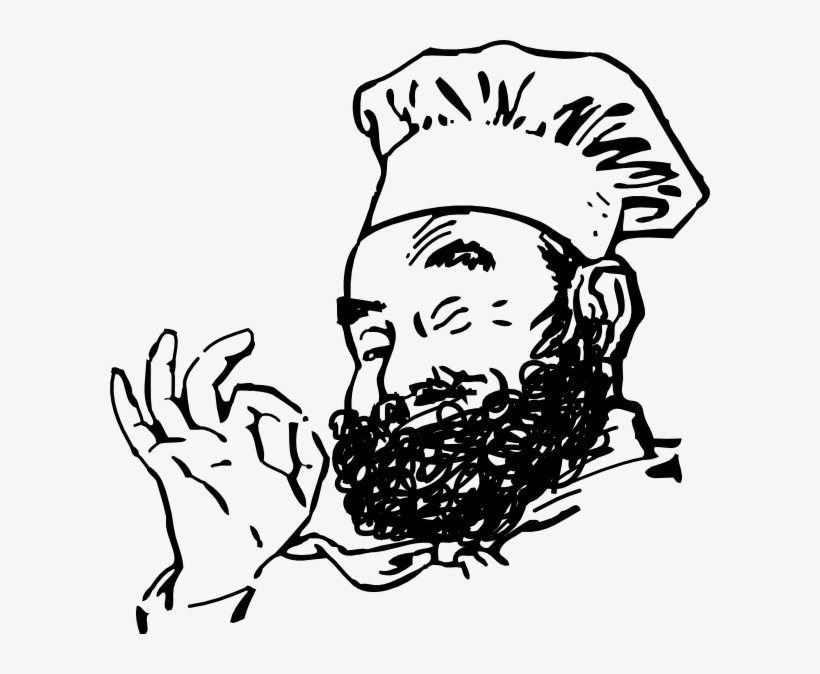 Chef With Beard Clip Art At Clker Com Vector Clip Art - Beard Chef Cartoon, transparent png #1586918