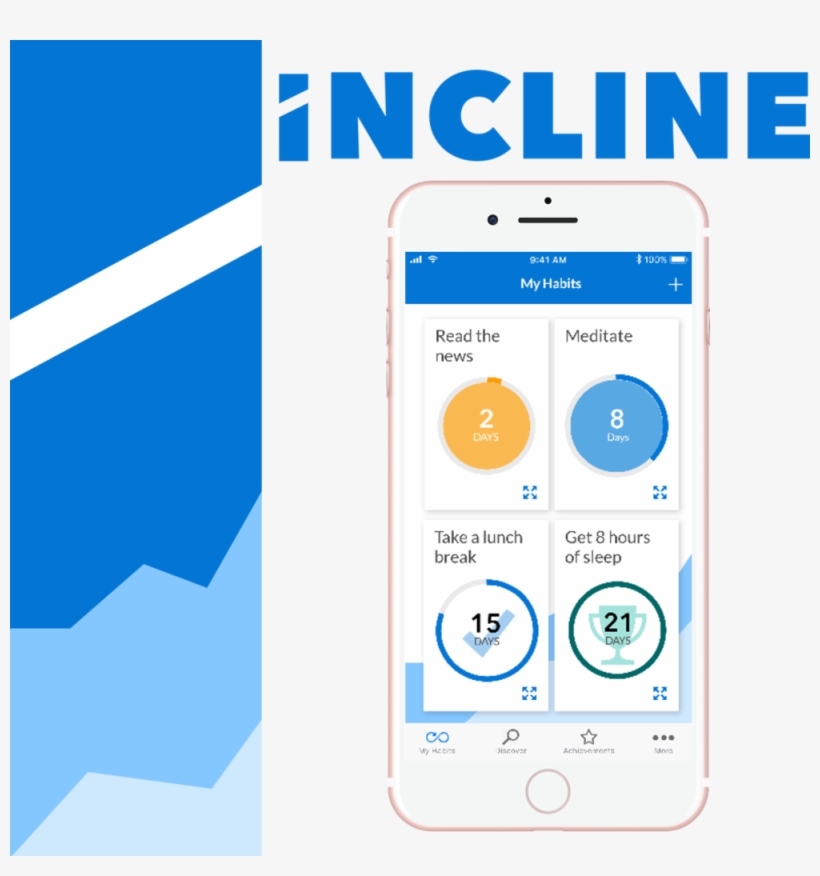 Incline Logo And My Habits Screen, Showing Each Habit, transparent png #1587009