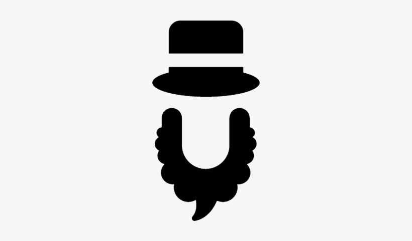 Beard And Hat Vector - Abraham Lincoln Hat And Beard Png, transparent png #1587134