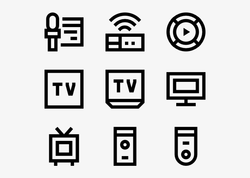 Tv - Home Appliances Icon Png, transparent png #1587162