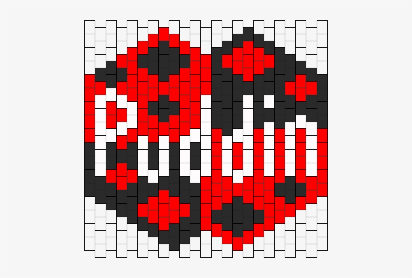 Harley Quinn Puddin Mask - Harley Quinn Perler Bead Patterns, transparent png #1587585