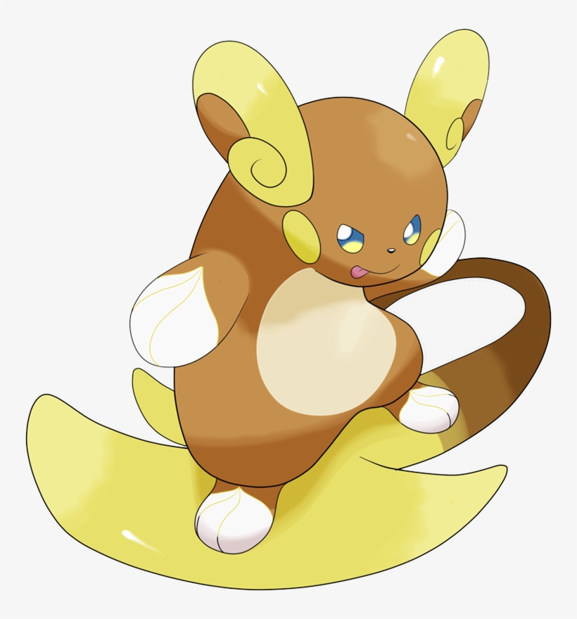 Pokemon Alolan-raichu Is A Fictional Character Of Humans - Raichu Riding On Tail, transparent png #1587726