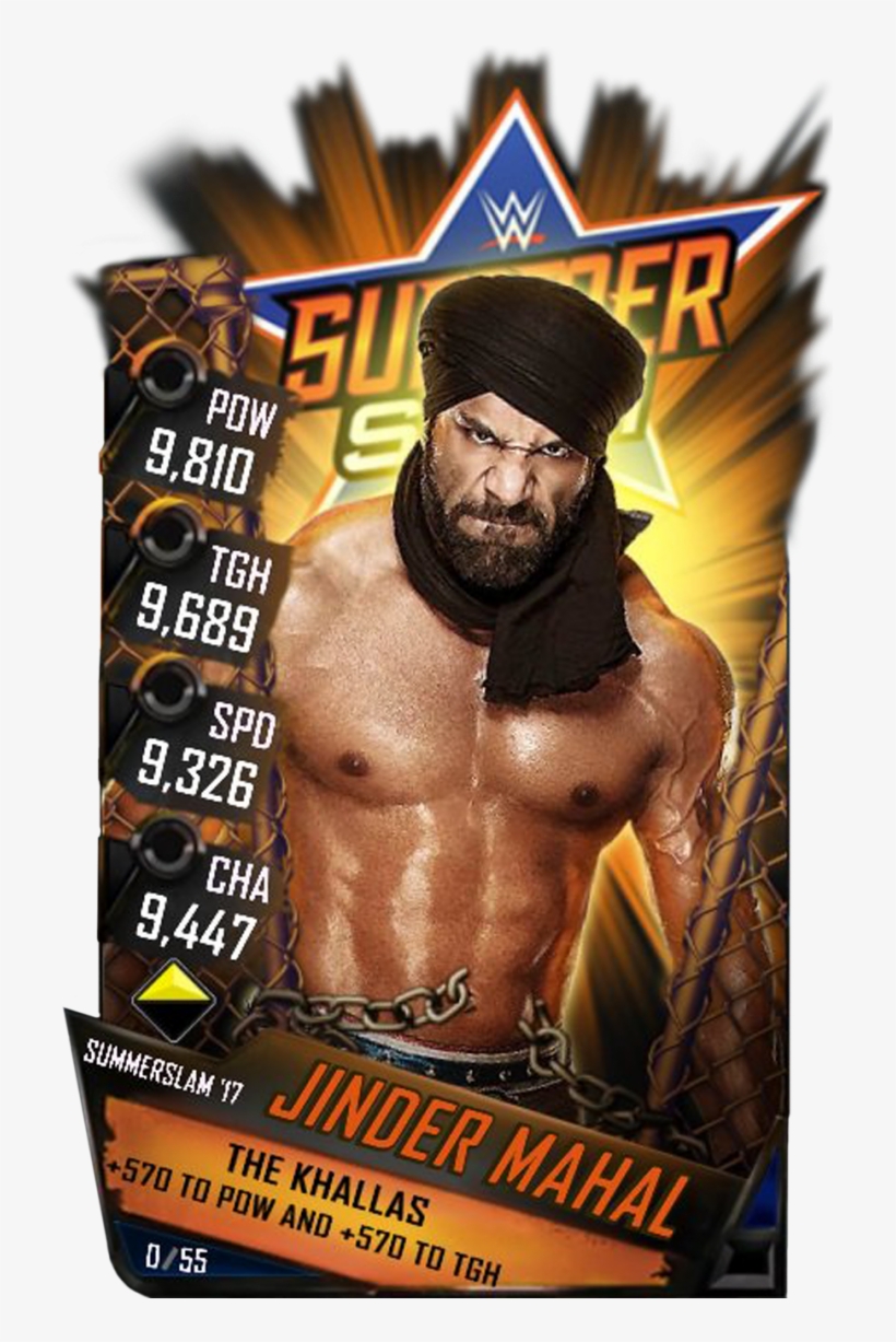 Supercard Jindermahal S3 14 Wrestlemania33 Mitb Supercard - Wwe Supercard Summerslam 17 Tier, transparent png #1587817