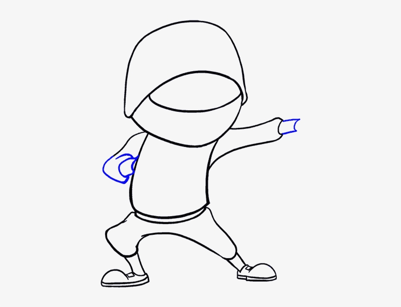 How To Draw Cartoon Ninja - Drawing, transparent png #1588093