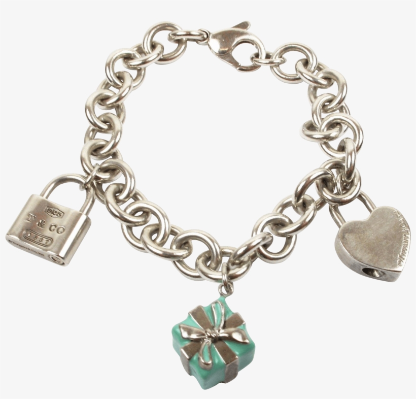 Authentic Tiffany & Co Sterling Silver Charm Bracelet, transparent png #1588188