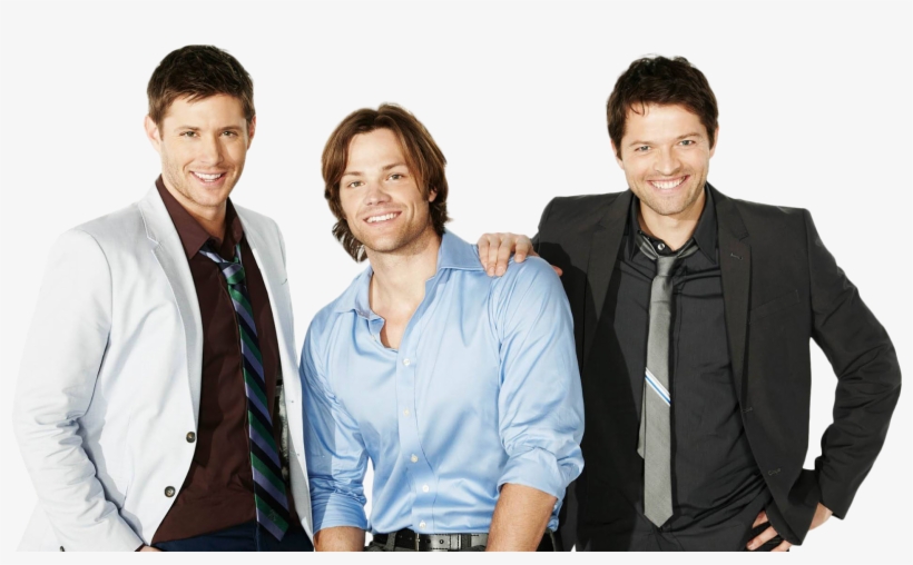 Render Supernatural Misha Collins Jensen Ackles Jared - Misha Collins Jensen Ackles Jared Padalecki, transparent png #1588580