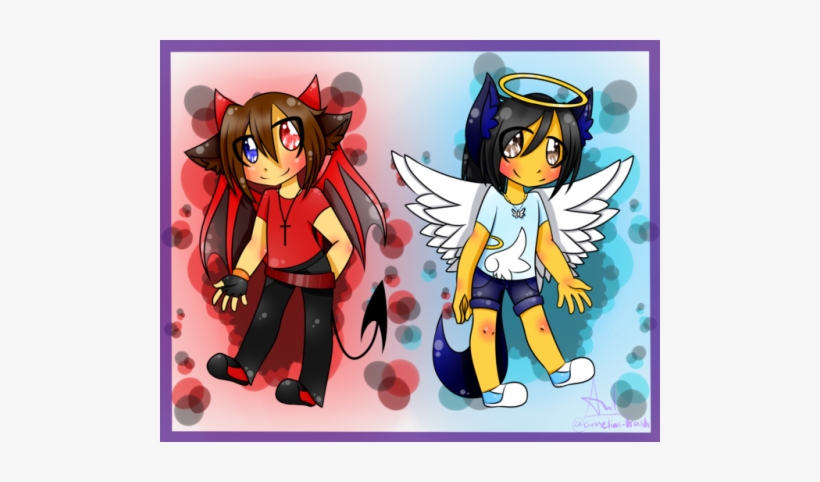 Devil Angel - Cartoon, transparent png #1588787