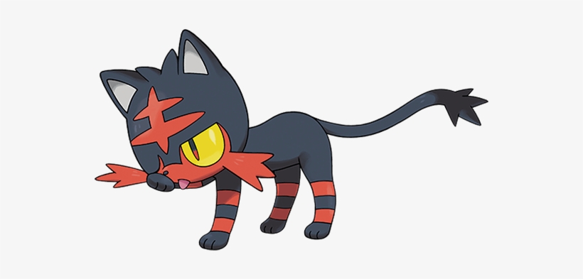 Litten - Sun And Moon New Pokemons, transparent png #1589291