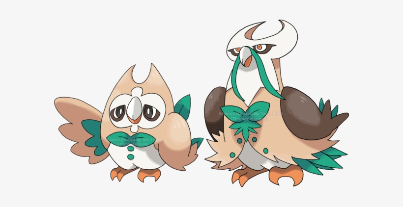 Pokemon, Sun, Moon, Evolutions, Predictions, Popplio, - Evolution Rowlet, transparent png #1589313