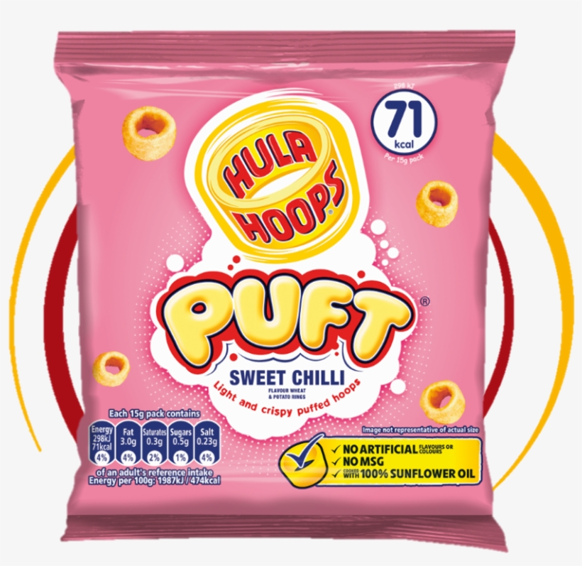 Light And Floaty Hula Hoops Puft With The Delicious - Hula Hoop Puft Sweet Chilli, transparent png #1589681