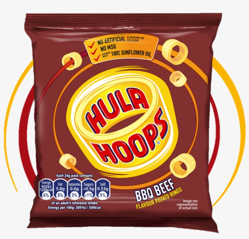 Bbq Beef Flavour Hula Hoops Are Packed Full Of Beefy - Hula Hoops Crisps, transparent png #1589858
