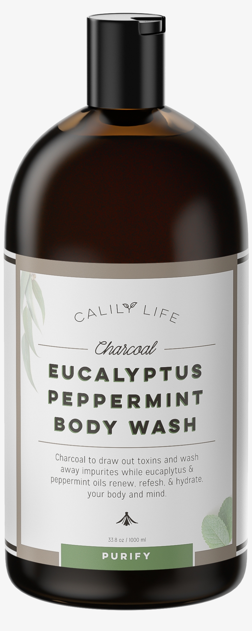 Calily Life Organic Detoxifying Charcoal + Eucalyptus, transparent png #1589902