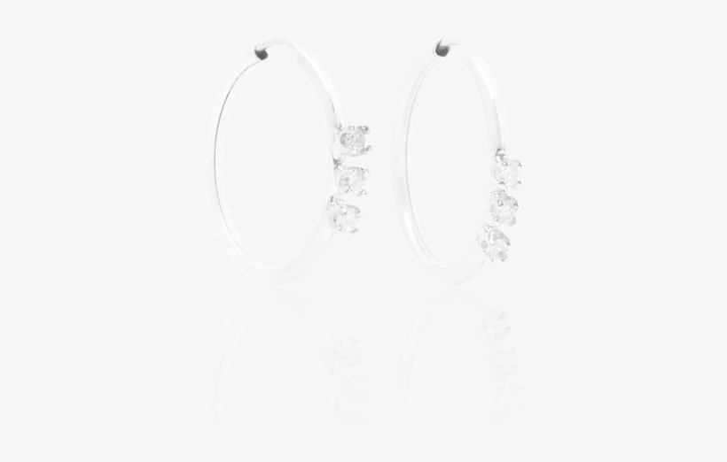 Hula Hoop Earring - Loren Stewart - 10-karat Gold Diamond Hoop Earrings, transparent png #1589921