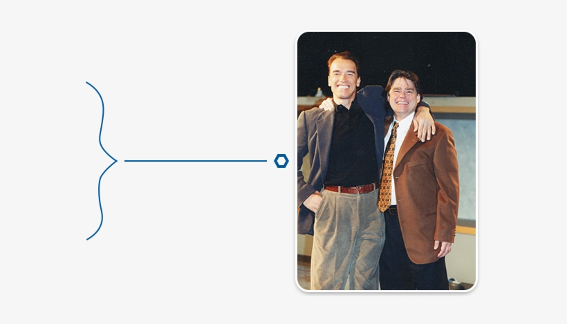 Fred Ricart With Arnold Schwarzenegger - Arnold Schwarzenegger, transparent png #1589922