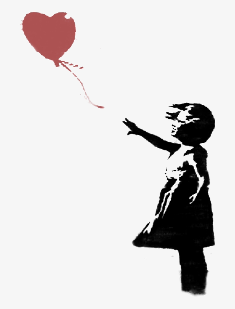 Banksy Balloon Girl Png, transparent png #1590219