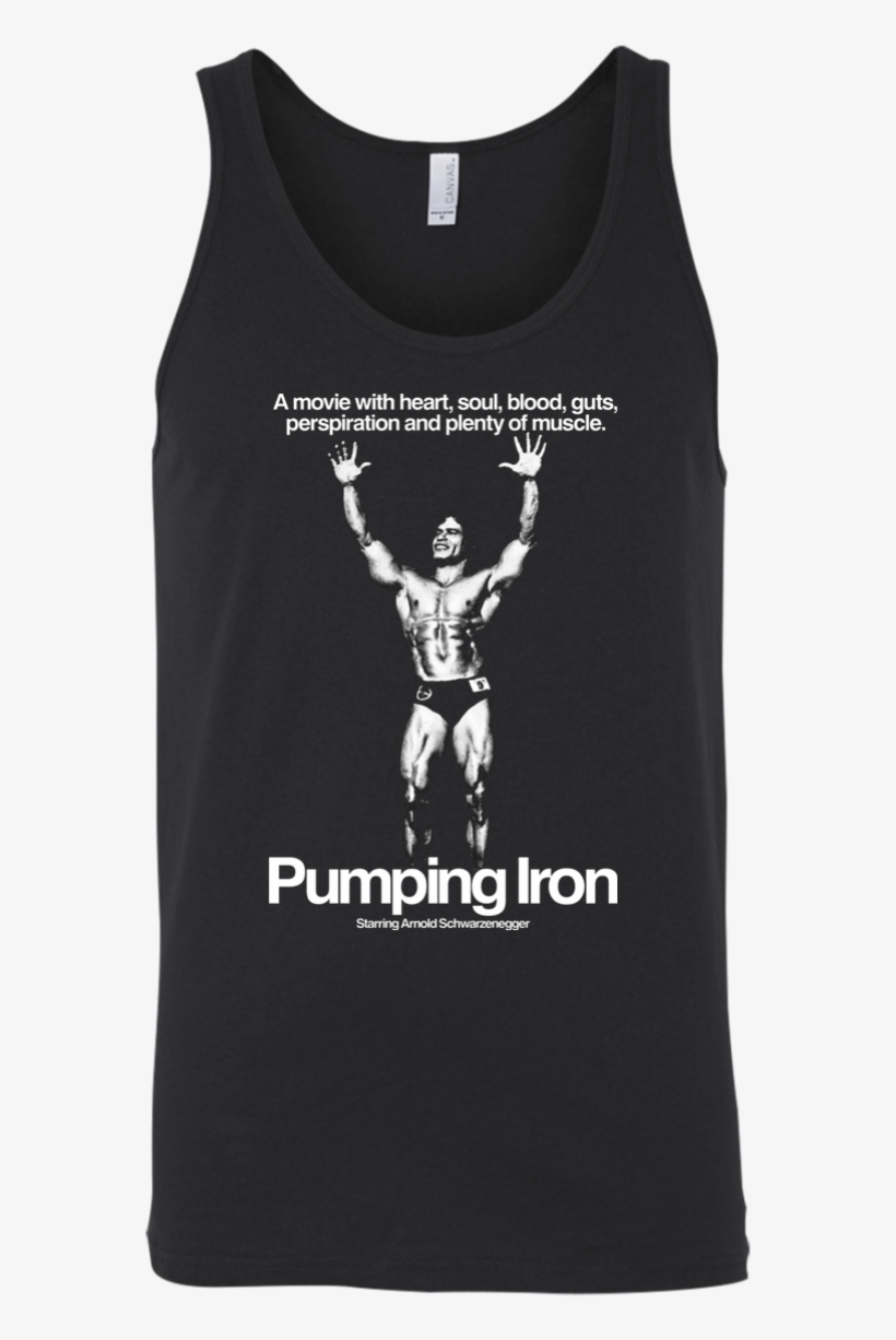 Pumping Iron Arnold Schwarzenegger Movie Fitness Weightlifting - Shirt, transparent png #1590376