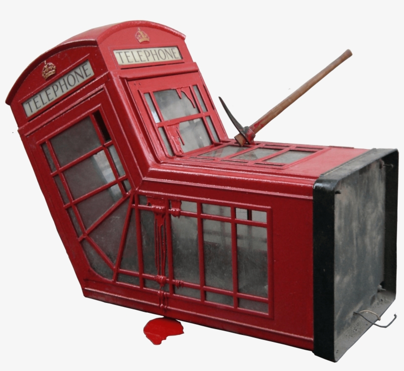 Banksy, Death Of A Phone Booth, London, Uk, 2006, Installation, transparent png #1590485