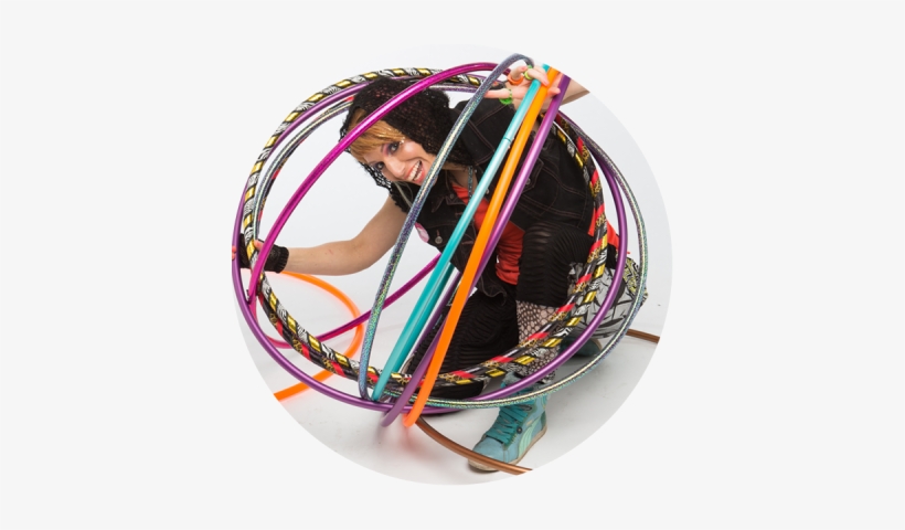 Donna Sparx Inside A Hula Hoop Bubble - Hula Hoop, transparent png #1590555