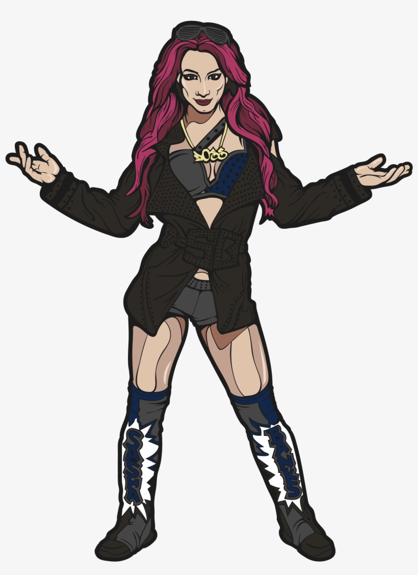Sasha Banks - Sasha Banks Pin, transparent png #1590739