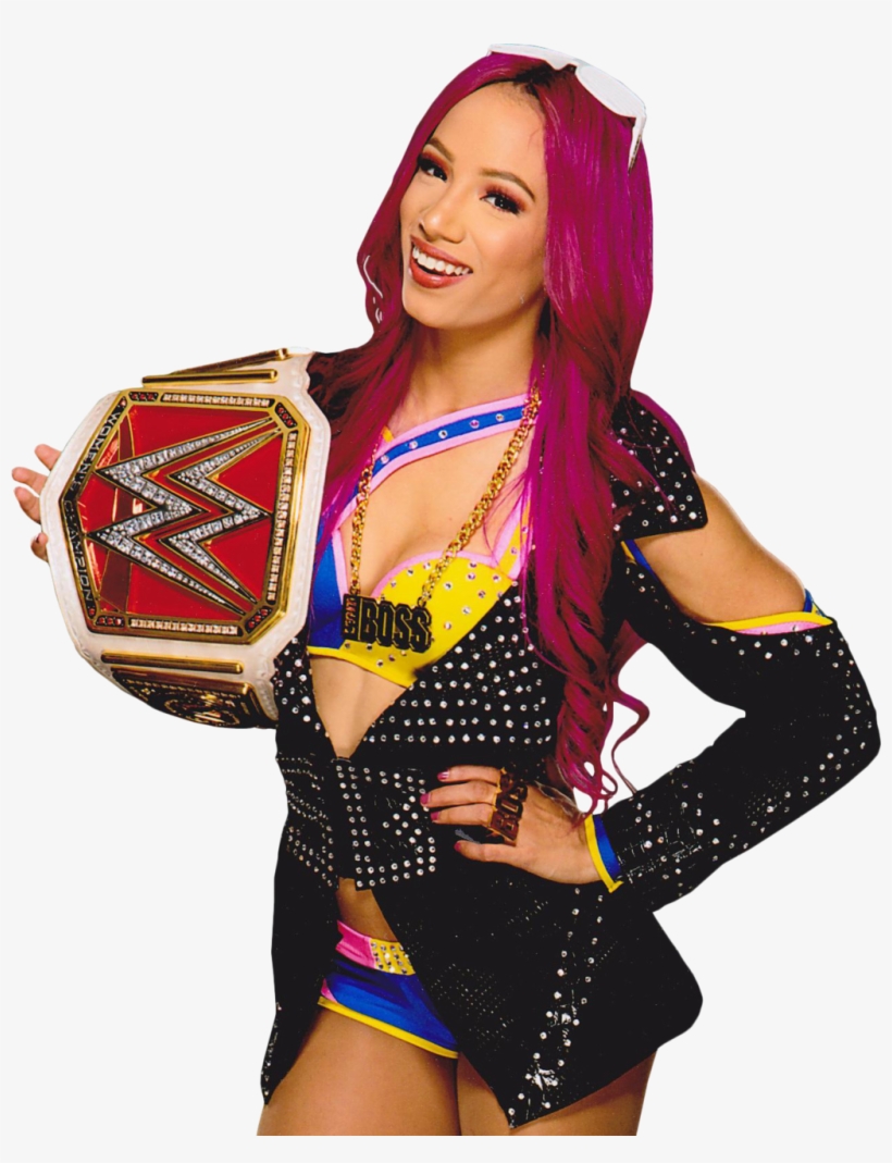 En El Día De Ayer, Sasha Banks Pudo Vencer A Alex Bliss - Sasha Banks Raw Womens Champion Png, transparent png #1590964