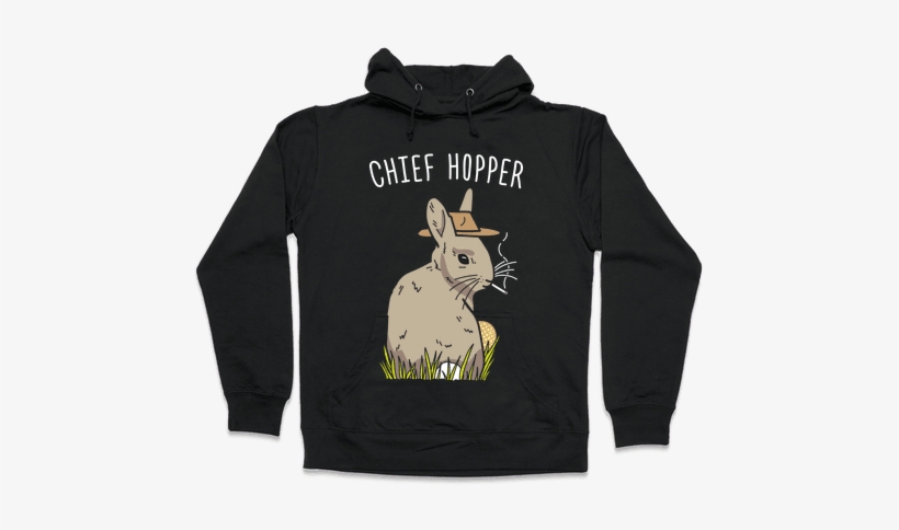 Chief Hopper Parody Hooded Sweatshirt - Funniest Softball Sweatshirts, transparent png #1591052