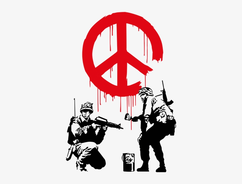 Banksy Peace Sticker - Banksy Peace, transparent png #1591215