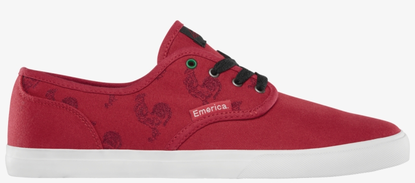 Wino Cruiser X Sriracha - Emerica Red-white Wino Cruiser X Sriracha Shoe | Fall, transparent png #1591282