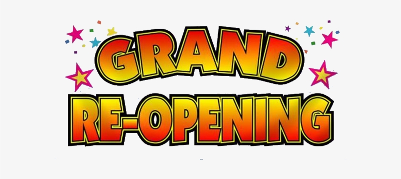 Grand Re Opening Blue - Celebration Grand Re Opening, transparent png #1591317