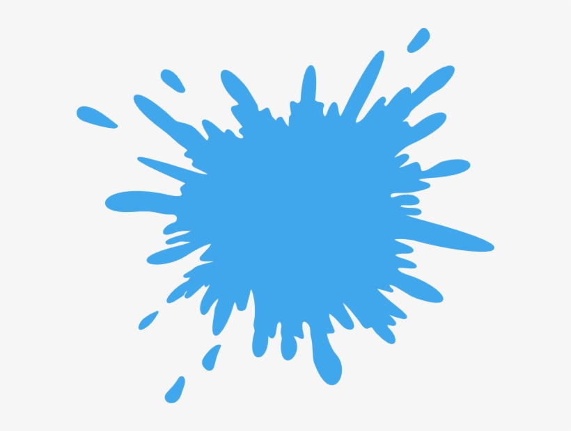 Light Blue Splash Clip Art At Clker - Splash Clipart, transparent png #1592172