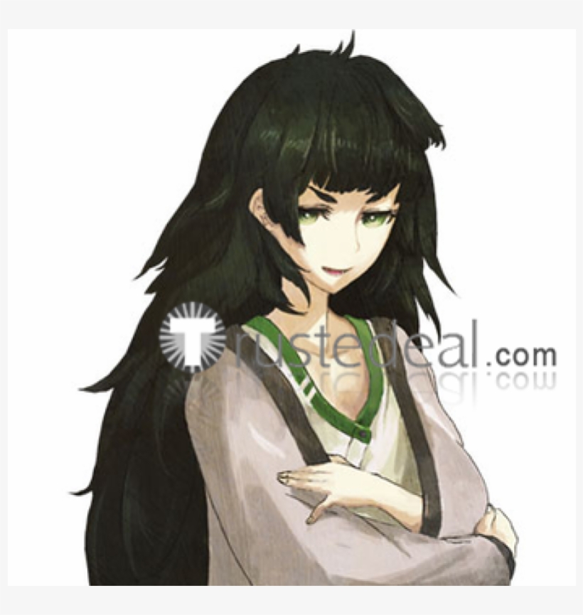 Steins Gate 0 Maho Hiyajo Long Black Cosplay Wig 100cm - Steins; Gate 0 - Ps3, transparent png #1592268
