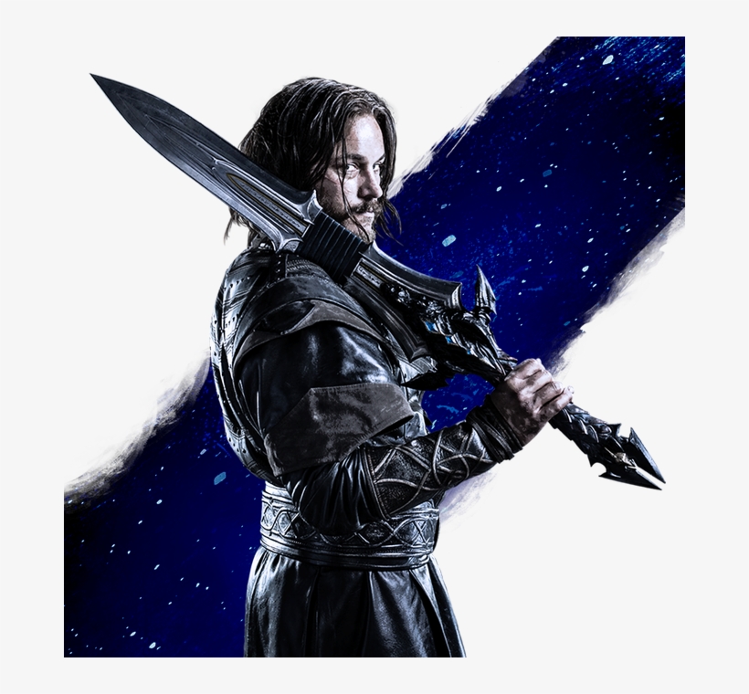 Warcraft Movie Lothar Blue Splash Chtv4kvuyaavc8g - World Of Warcraft Movie Swords, transparent png #1592399