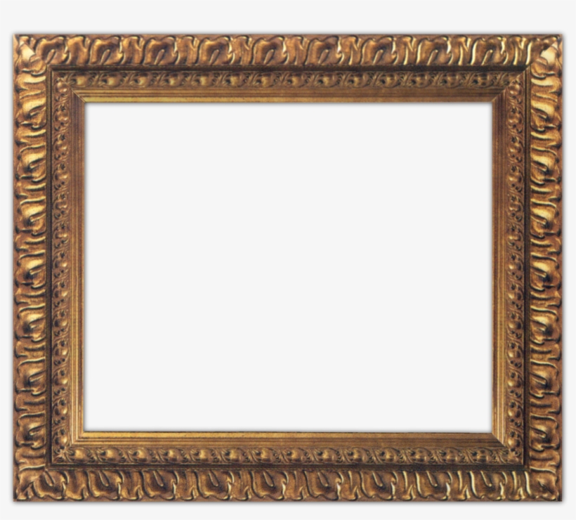 Gold Leaves Rectangle - Digital Photo Frame Png, transparent png #1592403