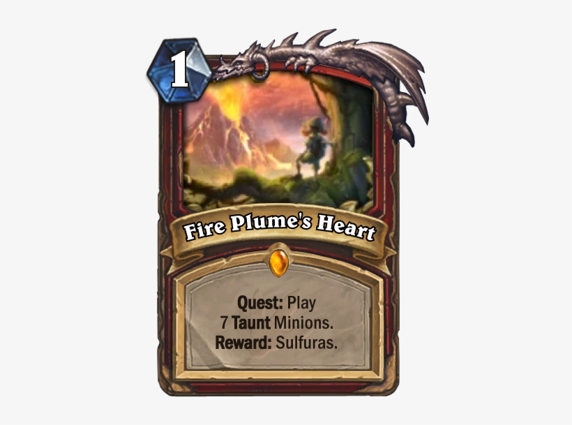 Fire Plumes Heart - Hearthstone Shaman Quest, transparent png #1592983