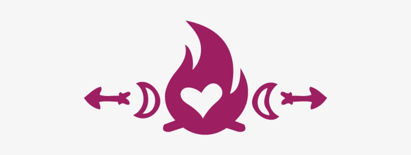Camp Fireheart - Camp Fire Heart, transparent png #1593433