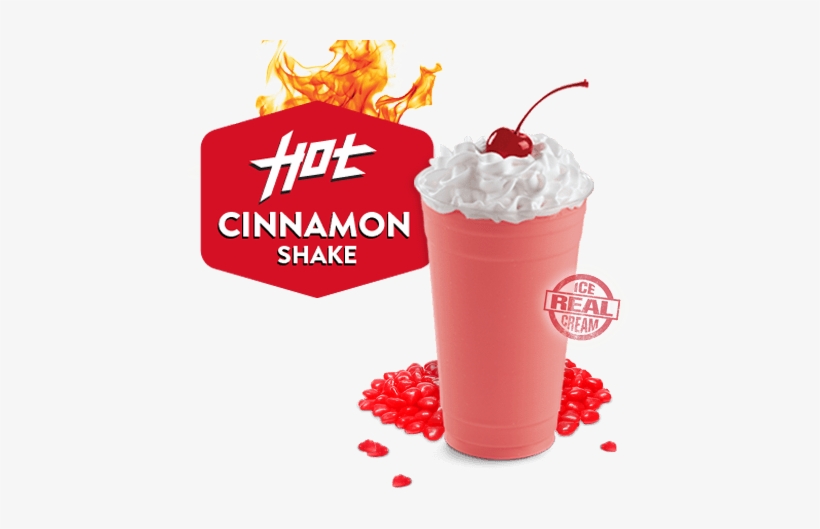 Cinnamon Milkshake At Jack In The Box Yowza - Red Hot Cinnamon Shake, transparent png #1593575
