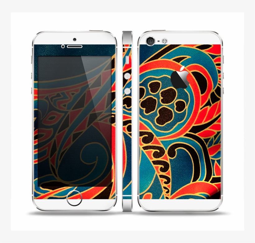 The Orange & Blue Abstract Shapes Skin Set For The - Iphone, transparent png #1593781