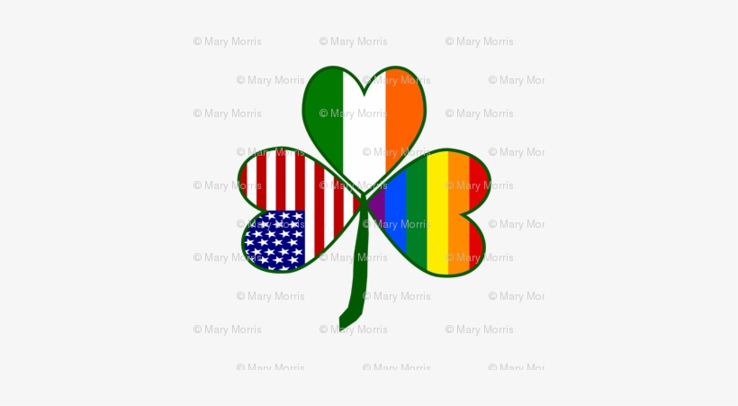 Gay Pride Shamrock - Fleur De Lis Gay, transparent png #1593921