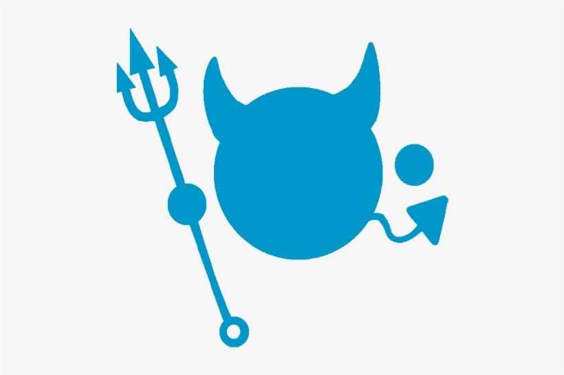 Blue Devil Png Clip Art Free Library - Devil Blue, transparent png #1594159