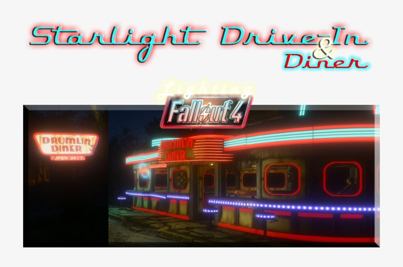 Right Off Of The Red Rockets Glare - Fallout 4 Diner Mod, transparent png #1594281