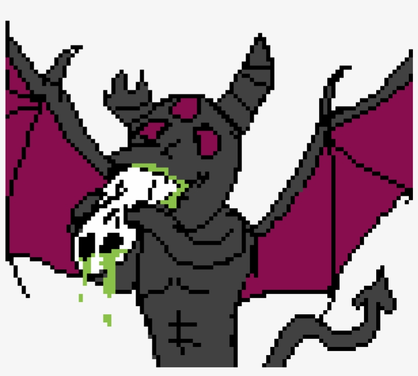 A Devil Enjoying A Nice Juicy Ghost - Devil, transparent png #1594284