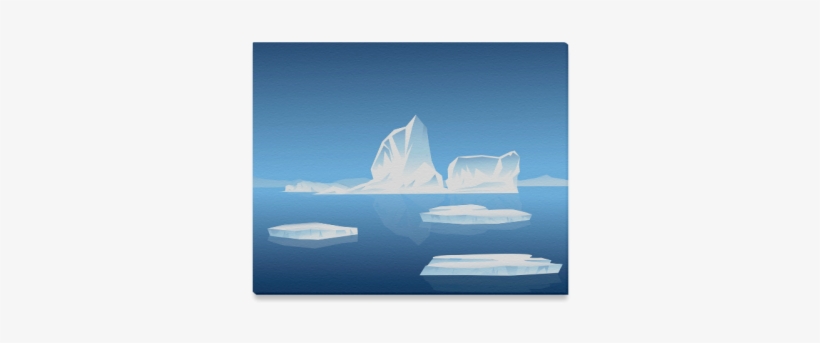 Iceberg On Canvas Canvas Print - Sea, transparent png #1594575