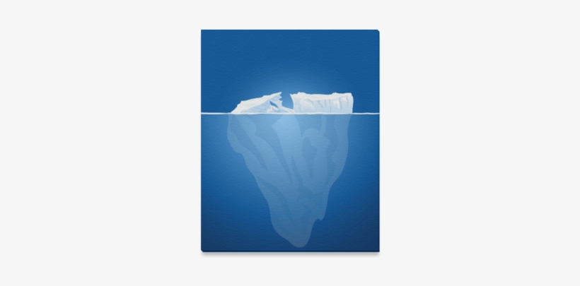 Iceberg Canvas Print 16"x20" - Melting, transparent png #1594614