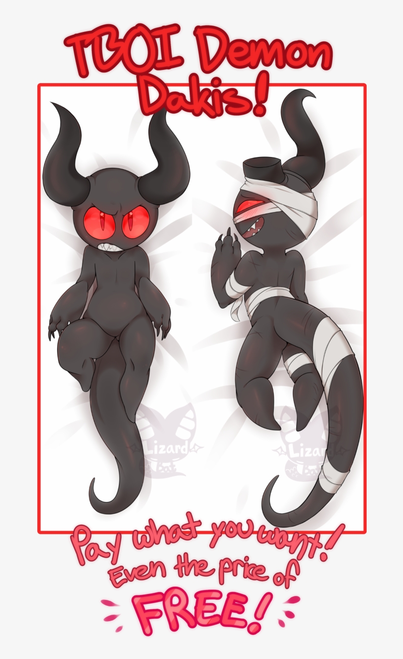 The Dark One And Dakimakuras By Tentabat - Binding Of Isaac Female Adversary, transparent png #1594621