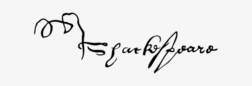 320 × 139 Pixels - William Shakespeare Signature Original, transparent png #1594666
