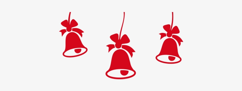Feliz Navidad Y Feliz Año 2013 - Christmas Bells Vinyl Wall Decal (black), transparent png #1594787