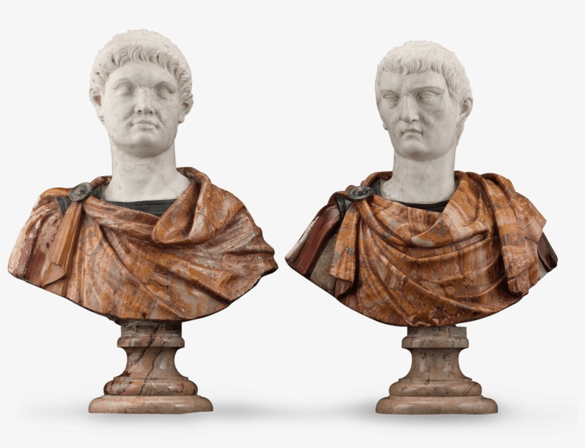 17th-century Italian Portrait Busts - Italian Statues Png, transparent png #1594907