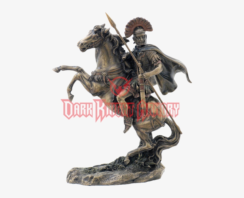 Roman Centurion On Horseback Statue - Roman Centurion Statue, transparent png #1594954