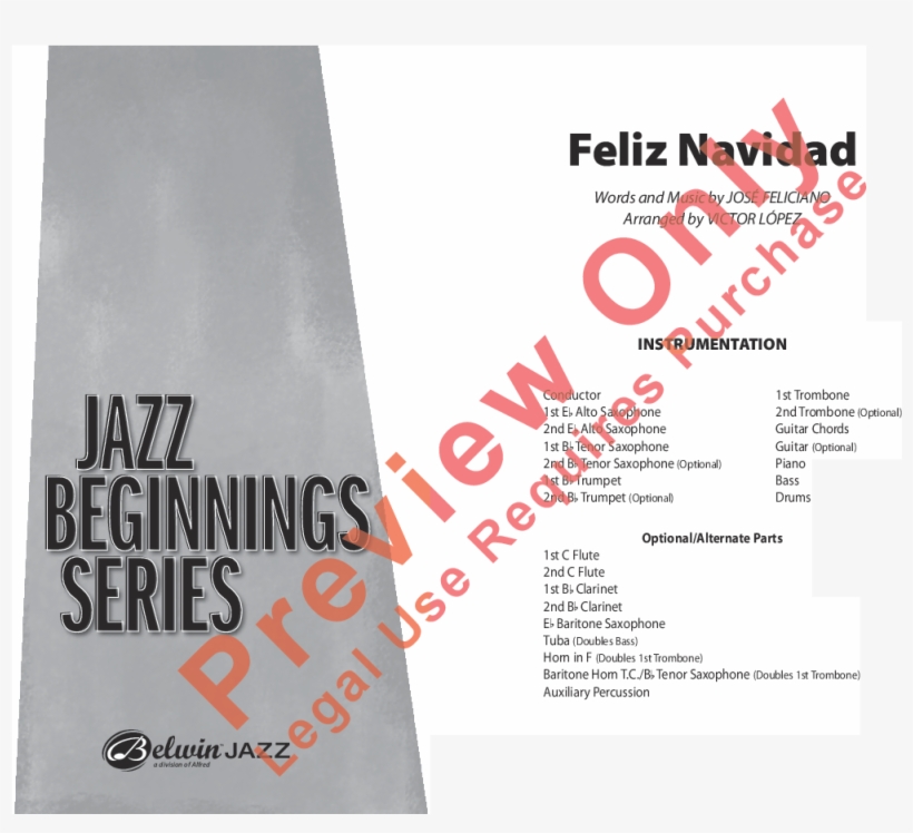 Feliz Navidad Thumbnail Feliz Navidad Thumbnail Feliz - Hit The Road Jack Brass Score, transparent png #1595233