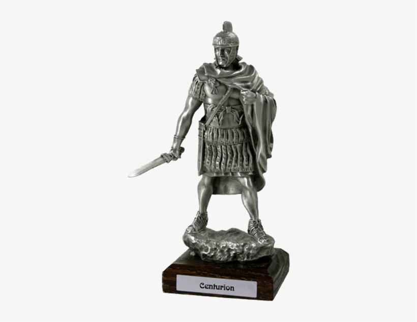 Pewter Roman Centurion Sculpture - Roman Centurion Sculpture, transparent png #1595255