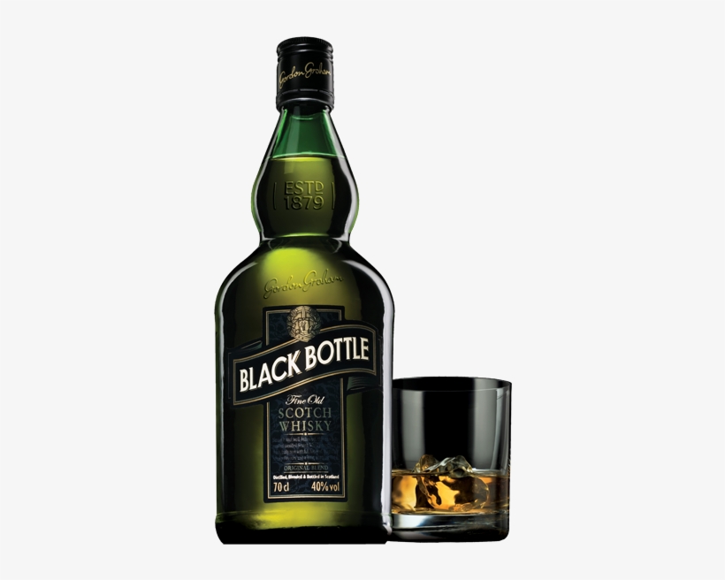 Black Bottle 5 Year Old Blended Whisky - Bottle Of Whiskey Png, transparent png #1595469